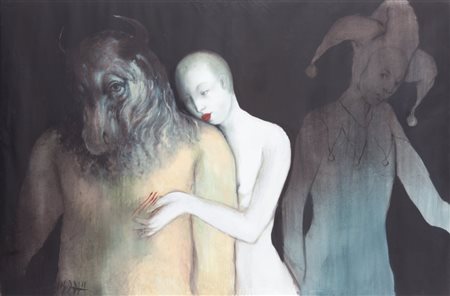 NODARSE JESUS (1973-) Lotto di due opereLot of two worksSenza titolo acrilico...