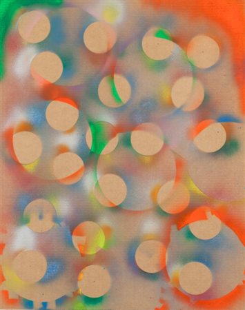 PAOLO MASI (1933-) Senza titolo 1999spray su cartone cm 96x76firmato e datato...