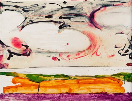 MARIO SCHIFANO (1934-1998) Paesaggio anemico (metà anni Settanta)smalto su...