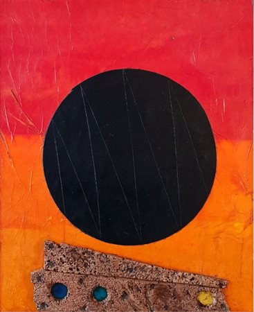 ROBERTO CRIPPA (1921-1972) Senza titolo (anni 70)collage su tavola cm...