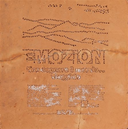 STEFANO ARIENTI (1961-) Emozioniterracotta cm 30x30/36x36(con cornice)firmato...