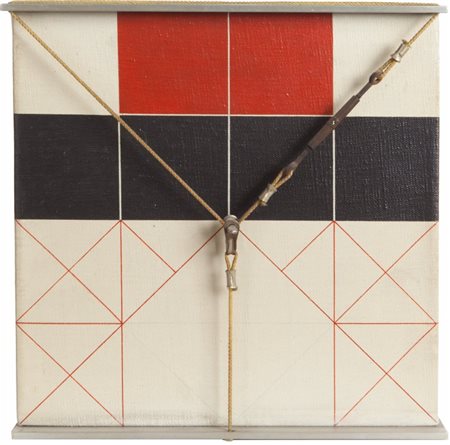 GIANFRANCO PARDI (1933-2012) Architettura 1974acrilico, tirante e corda su...