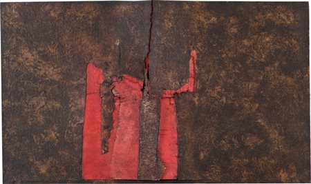 AGENORE FABBRI (1911-1998) Rottura VIII 1951 1951-58tecnica mista su legno cm...