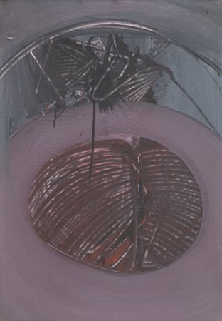 EMILIO SCANAVINO (1922-1986) La creazione 1965olio su cartone cm...