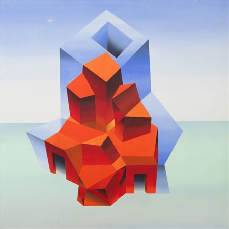 MARCELLO JORI (1951-) Senza titolo 1989acrilico su tavola cm 140x140firmato e...