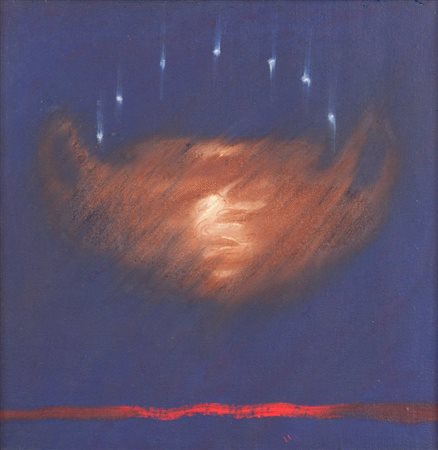 OMAR GALLIANI (1954-) In Verso 1988olio su tela cm 40x40firmato, datato e...