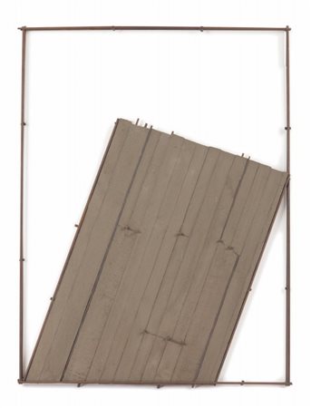 GIUSEPPE UNCINI (1929-2008) Spazicemento n.4 L.F. 1993cemento, ferro e legno...