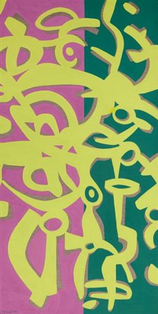 ACCARDI CARLA (1924-2014) Verde in campo 1989vinilico su tela cm...