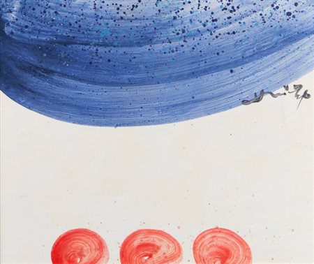 HSIAO CHIN (1935-) Orizzonte ceramica cm 50x60firmato sul lato destrosul...