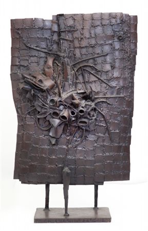 CESAR (1921-1998) Plaque Tesconi 1958-1983bronzo cm 82,6x51x21esemplare...