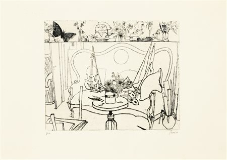 RENZO BIASION (1914-1996)Senza TitoloIncisioneLastra cm 24x29,5Foglio cm...