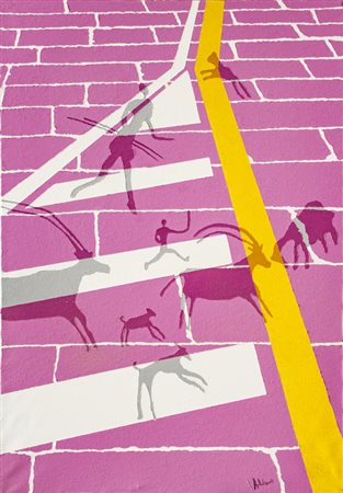 ALVARO CATTANEO (1938)Senza TitoloOlio su telacm 100x70Firma al fronteTimbro...