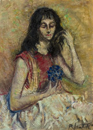 ANONIMOSenza TitoloOlio su telacm 73x53Firma indecifrata al fronte