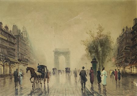 E. DORISenza TitoloOlio su telacm 59x79Firma indecifrata al fronte