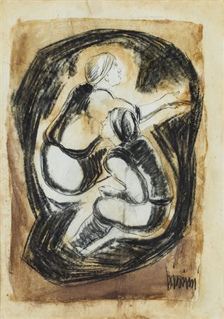 ANTONIO BIASINI (1939)ComposizioneTecnica mista su cartonecm 70x50Firma al...