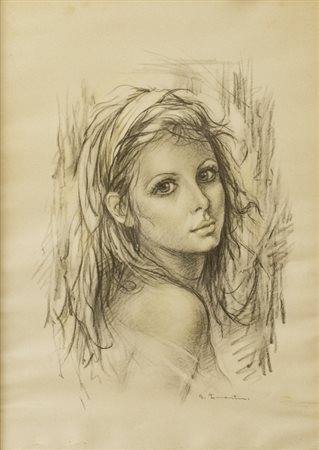 GIUSEPPE TARANTINO (1916-1999)Senza TitoloLitografiacm 69x49Firma in lastra...