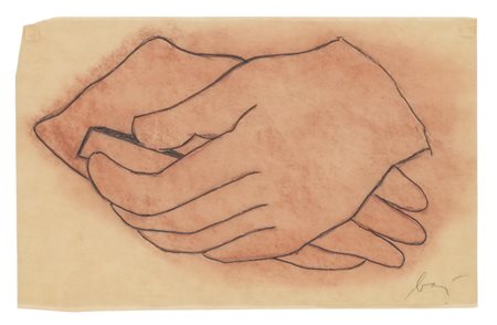 ENRICO BAJ (1924-2003)Senza Titolo, 1971Tecnica mista, acquerello e matita su...