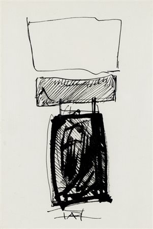 GIOVANNA FRA (1967)Senza TitoloTecnica mista su cartacm 15x10Firma al fronte