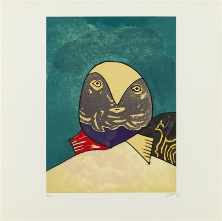 AUTORI VARILotto unico composto da:1 Litografia di Gianni Dova, firmata e...