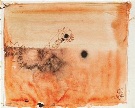 ROMANO NOTARI (1933)Senza Titolo, 1962Acquerello e inchiostro su cartacm...