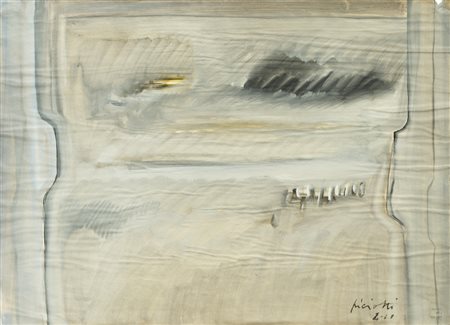LUIGI PICIOTTI (1929)Senza Titolo, 1960Tecnica mista su cartacm...