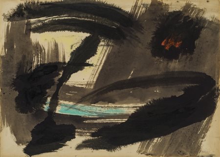 GÉRARD ERNEST SCHNEIDER (1896-1986)Senza Titolo, 1955Tempera su carta...