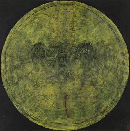 EMILIO RODRIGUEZ LARRAIN (1928)Senza Titolo, 1961Olio e collage di legno su...