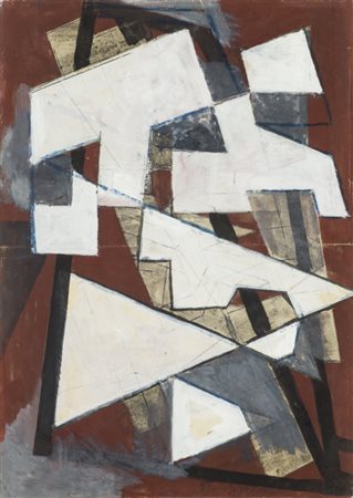 JOZEF JAREMA (1900-1974)Senza Titolo, 1975Tecnica mista e gouache su carta...