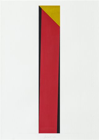 GIULIANO BARBANTI (1936)Senza Titolo, 1987Tempera su cartacm 50x35Firma e...