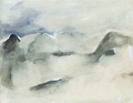 VALENTINO VAGO (1931-2018)Senza Titolo, 1962Olio su telacm 70x90Firma e...