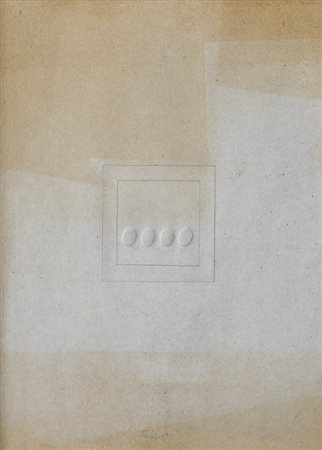 TURI SIMETI (1929)4 ovali bianchi, 1964Calcografia su cartacm 50x35Firma al...