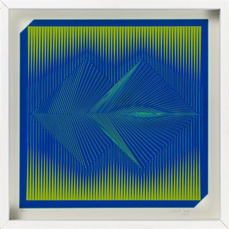 ALBERTO BIASI (1937)Senza Titolo, 1973Doppia serigrafia su cartoncino e...