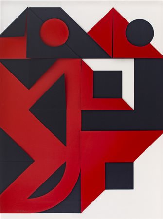 ENRICO CASTELLANI (1930-2017)Senza Titolo, 1999Multiplo su carta bicolore...