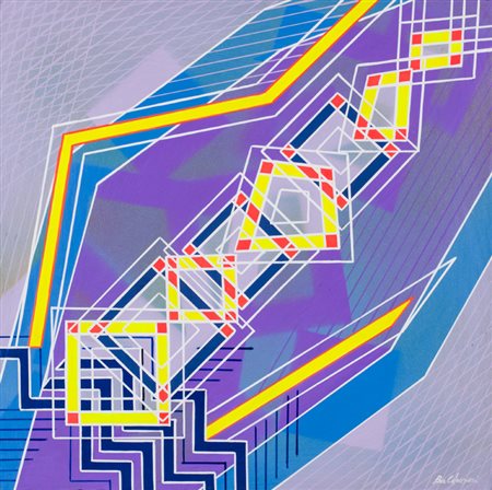 GUIDO BALDESSARI (1938-2016)Struttura solare, 1987Acrilici su cartoncinocm...