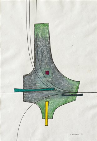 LUIGI VERONESI (1908-1998)Senza Titolo (A-B-C), 1966Inchiostro di china e...