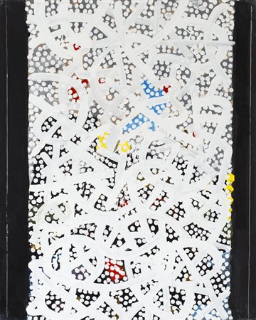 GASTONE BIGGI (1925-2014)Puntocromie - ritmo bianco, 2009Pittura industriale...