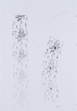 RENATO MAMBOR (1936-2014)Rulli, 2000Inchiostro e tecnica mista su cartonecm...