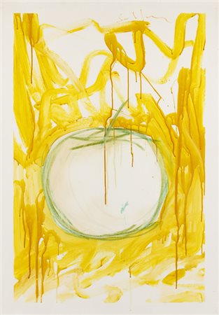 MARIO SCHIFANO (1934-1998)Senza Titolo, 1980-1982Smalto e pastello su telacm...