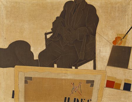 EMILIO TADINI (1927-2002)Il desiderio del Pittore, 1975Acrilici su telacm...