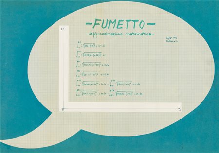 ALDO SPINELLI (1948)Fumetto - approssimazione matematica, 1973Tecnica mista e...