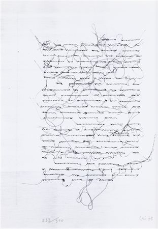 MARIA LAI (1919-2013)Senza Titolo (Pagina - oggetto), 1978Fotocopia e...