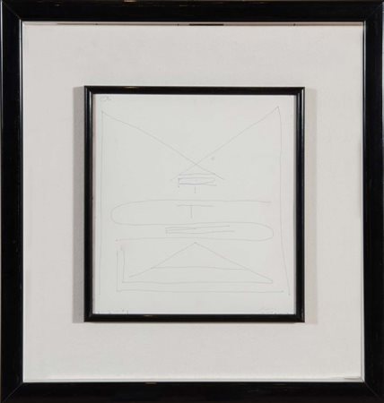 Giuseppe Santomaso (Venezia 1907 – 1990), “Maristella”, 1989. Biro su carta,...