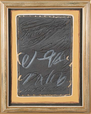 Agostino Ferrari (Milano 1938), “Senza Titolo”. Olio, sabbia e tecnica mista...