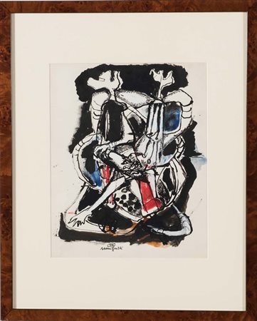 Luciano Minguzzi (Bologna 1911 – Milano 2004), “Senza Titolo”. Acquerello su...