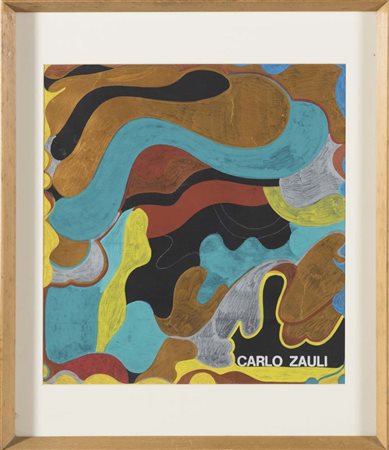 Carlo Zauli (Faenza 1926 – 2002), “Senza Titolo”. Tecnica mista e acquerello...