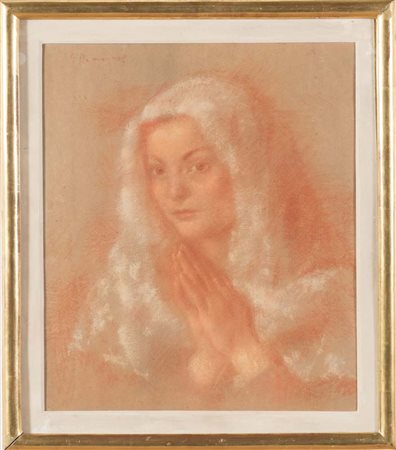 Giovanni Romagnoli (Faenza 1893 – Bologna 1976), “Zoraide”. Tecnica mista su...