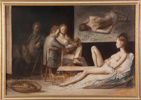 Riccardo Tommasi Ferroni (Pietrasanta 1934 – Pieve di Camaiore 2000), “Studio...