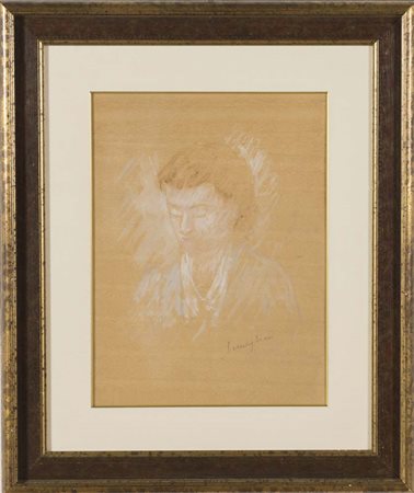 Pio Semeghini (Quistello 1878 – Verona 1964), “Ritratto di fanciulla”, Anni...