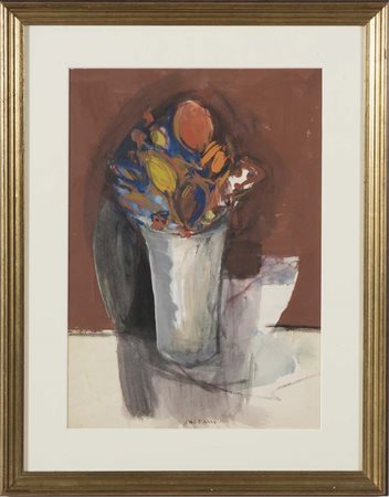 Michele Salemi (Brindisi 1942 – Bologna 2013), “Natura morta”, 1970. Olio e...