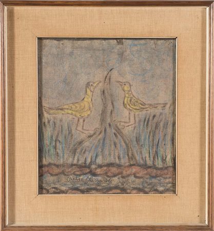 Pietro Ghizzardi (Viadana 1906 – Boretto1986), “Senza Titolo”. Tecnica mista...